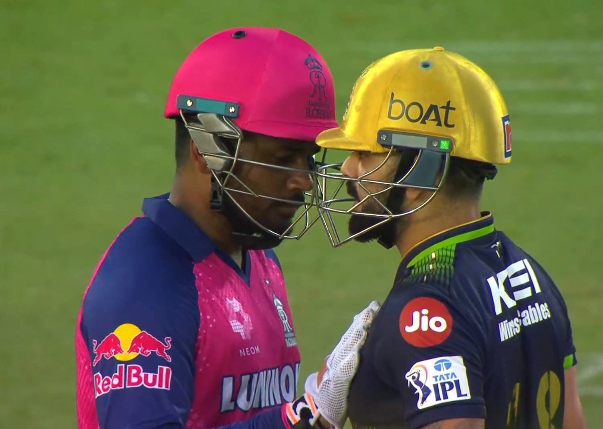 Video: Worry For RCB? Kohli Asks Samson To Check His Heartbeat Mid-Match